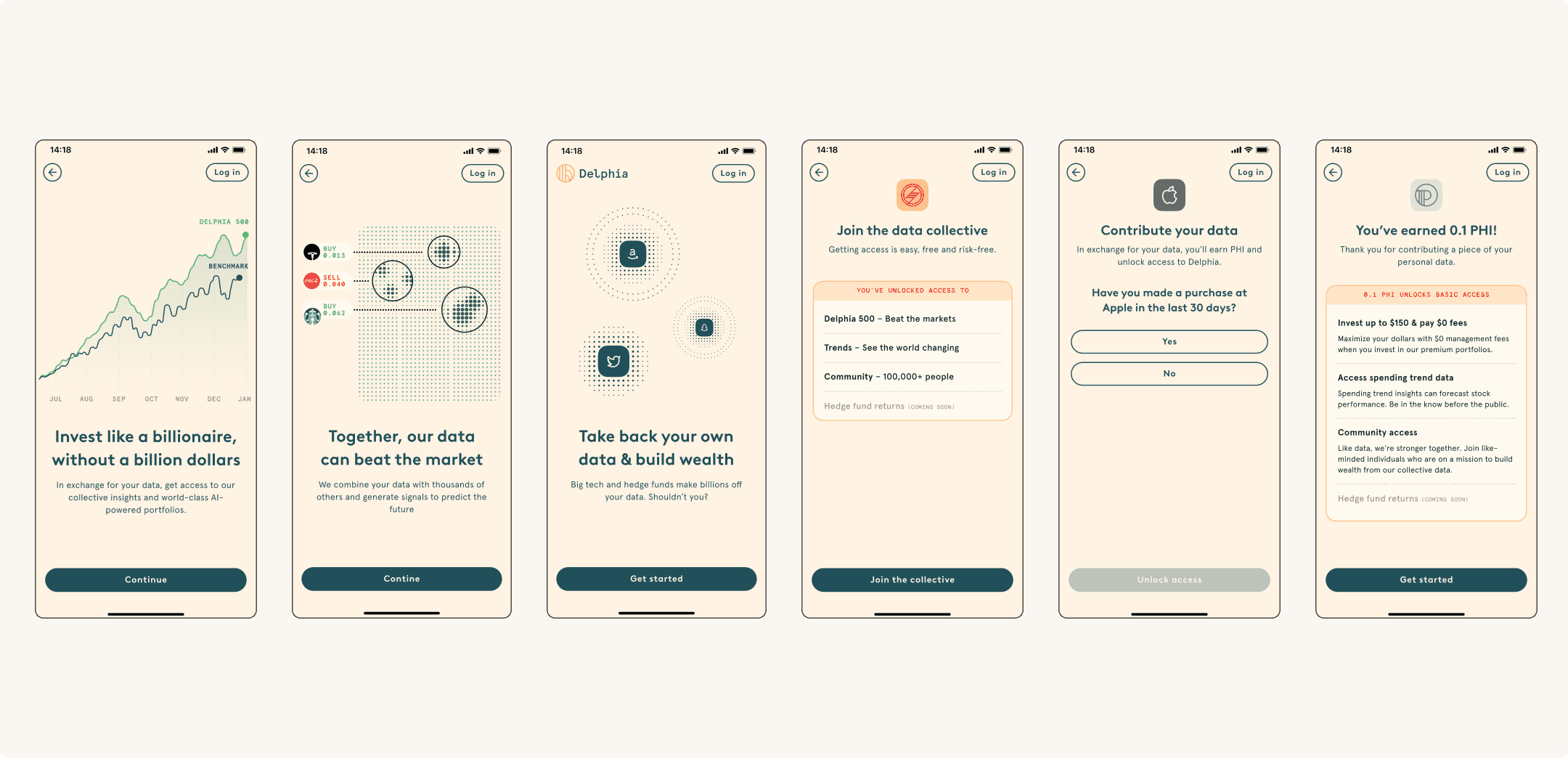 Delphia onboarding flow